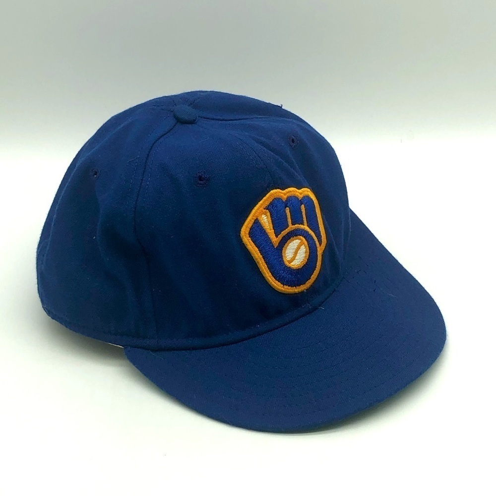 Milwaukee Brewers Baseball Cap Fitted Size 7 1/4 Diamonds Collection New Era